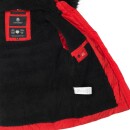 Navahoo Damen Winter Jacke warm gefüttert Teddyfell B361 Rot Größe XS - Gr. 34