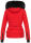 Navahoo Damen Winter Jacke warm gefüttert Teddyfell B361 Rot Größe XS - Gr. 34