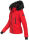 Navahoo Damen Winter Jacke warm gefüttert Teddyfell B361 Rot Größe M - Gr. 38