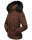 Navahoo Damen Winter Jacke warm gefüttert Teddyfell B361 Schoko Größe L - Gr. 40