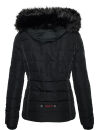 Navahoo Damen Winter Stepp Jacke gefüttert mit Teddyfell B355 Schwarz Größe XS - Gr. 34