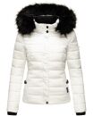 Navahoo Damen Winter Stepp Jacke gefüttert mit Teddyfell B355 Weiss Größe XS - Gr. 34