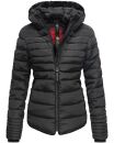 Marikoo Amber Damen Steppjacke Winterjacke B354 Schwarz Größe XS - Gr. 34