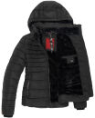 Marikoo Amber Damen Steppjacke Winterjacke B354 Schwarz Größe XS - Gr. 34