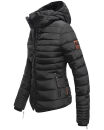 Marikoo Amber Damen Steppjacke Winterjacke B354 Schwarz Größe S - Gr. 36