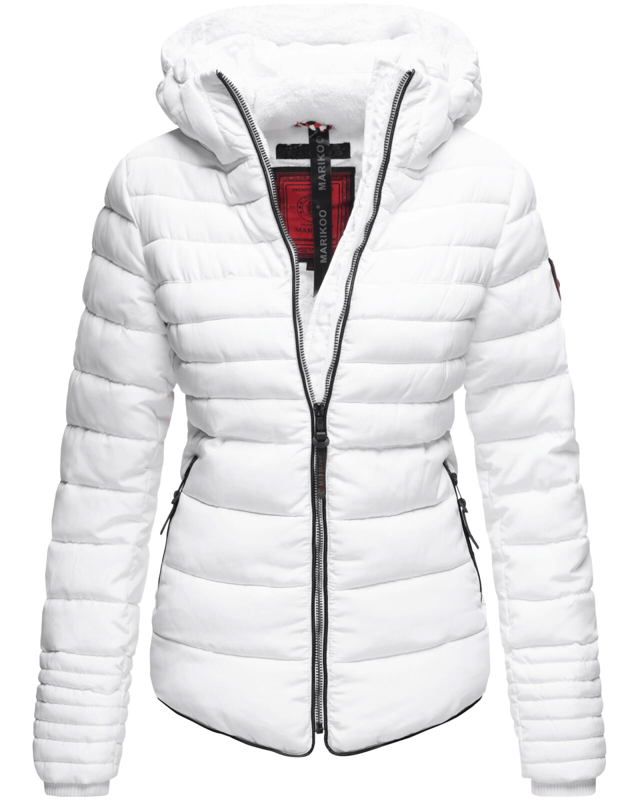 Marikoo Amber Damen Steppjacke Winterjacke B354 Weiss Größe XXL - Gr ...