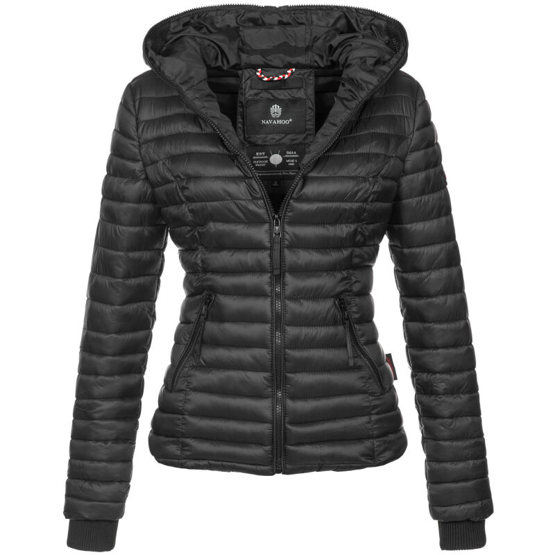 Navahoo Kimuk Damen Steppjacke B348 Schwarz - Black Größe XS - Gr. 34