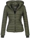 Navahoo Kimuk Damen Steppjacke B348 Grün - Olive Größe XS - Gr. 34