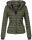 Navahoo Kimuk Damen Steppjacke B348 Grün - Olive Größe XS - Gr. 34