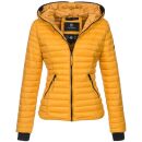 Navahoo Kimuk Damen Steppjacke B348 Gelb - Yellow...