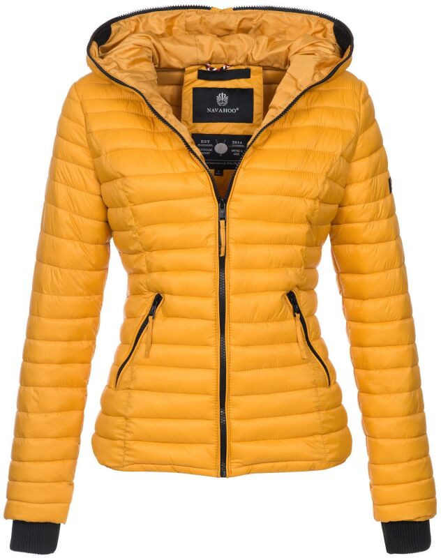 Navahoo Kimuk Damen Steppjacke B348 Gelb - Yellow Größe M - Gr. 38