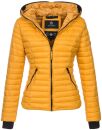 Navahoo Kimuk Damen Steppjacke B348 Gelb - Yellow Größe M - Gr. 38