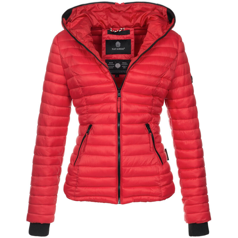 Navahoo Kimuk Damen Steppjacke B348 Rot - Red Größe XS - Gr. 34