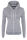 Damen Sweatshirt Hoodie mit Kapuze B206 Hellgrau Größe 40 - Gr. L