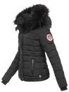 Navahoo warme Damen Winterjacke Kurzjacke gefüttert B301 Schwarz - Black Größe XS - Gr. 34