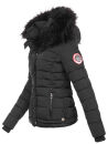 Navahoo warme Damen Winterjacke Kurzjacke gefüttert B301 Schwarz - Black Größe M - Gr. 38