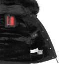 Navahoo warme Damen Winterjacke Kurzjacke gefüttert B301 Schwarz - Black Größe M - Gr. 38