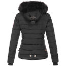 Navahoo warme Damen Winterjacke Kurzjacke gefüttert B301 Schwarz - Black Größe L - Gr. 40