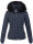 Navahoo warme Damen Winterjacke Kurzjacke gefüttert B301 Navy - Dunkelblau Größe XS - Gr. 34