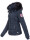 Navahoo warme Damen Winterjacke Kurzjacke gefüttert B301 Navy - Dunkelblau Größe XS - Gr. 34