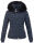 Navahoo warme Damen Winterjacke Kurzjacke gefüttert B301 Navy - Dunkelblau Größe M - Gr. 38