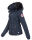 Navahoo warme Damen Winterjacke Kurzjacke gefüttert B301 Navy - Dunkelblau Größe M - Gr. 38