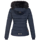 Navahoo warme Damen Winterjacke Kurzjacke gefüttert B301 Navy - Dunkelblau Größe XL - Gr. 42