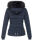 Navahoo warme Damen Winterjacke Kurzjacke gefüttert B301 Navy - Dunkelblau Größe XL - Gr. 42