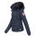 Navahoo warme Damen Winterjacke Kurzjacke gefüttert B301 Navy - Dunkelblau Größe XL - Gr. 42
