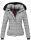 Navahoo warme Damen Winterjacke Kurzjacke gefüttert B301 Grau Größe XS - Gr. 34