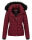 Navahoo warme Damen Winterjacke Kurzjacke gefüttert B301 Bordeaux - Rot Größe XS - Gr. 34