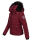 Navahoo warme Damen Winterjacke Kurzjacke gefüttert B301 Bordeaux - Rot Größe XS - Gr. 34