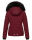 Navahoo warme Damen Winterjacke Kurzjacke gefüttert B301 Bordeaux - Rot Größe XS - Gr. 34