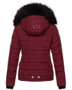 Navahoo warme Damen Winterjacke Kurzjacke gefüttert B301 Bordeaux - Rot Größe S - Gr. 36