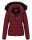 Navahoo warme Damen Winterjacke Kurzjacke gefüttert B301 Bordeaux - Rot Größe S - Gr. 36