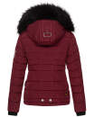 Navahoo warme Damen Winterjacke Kurzjacke gefüttert B301 Bordeaux - Rot Größe M - Gr. 38