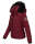 Navahoo warme Damen Winterjacke Kurzjacke gefüttert B301 Bordeaux - Rot Größe L - Gr. 40