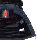 Navahoo warme Damen Winterjacke Kurzjacke gefüttert B301 Navy - Dunkelblau Größe XXL - Gr. 44