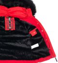 Navahoo warme Damen Winterjacke Kurzjacke gefüttert B301 Rot - Red Größe S - Gr. 36