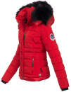 Navahoo warme Damen Winterjacke Kurzjacke gefüttert B301 Rot - Red Größe M - Gr. 38