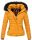Navahoo warme Damen Winterjacke Kurzjacke gefüttert B301 Gelb - Yellow Größe XS - Gr. 34