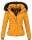 Navahoo warme Damen Winterjacke Kurzjacke gefüttert B301 Gelb - Yellow Größe XL - Gr. 42