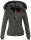 Navahoo warme Damen Winterjacke Kurzjacke gefüttert B301 Olive - Green Größe XS - Gr. 34