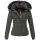 Navahoo warme Damen Winterjacke Kurzjacke gefüttert B301 Olive - Green Größe XL - Gr. 42