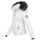 Navahoo warme Damen Winterjacke Kurzjacke gefüttert B301 Weiss Größe M - Gr. 38