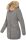 Marikoo Damen Winter Jacke Parka warm gefüttert B362 Grau Größe L - Gr. 40