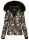 Navahoo Damen Winter Stepp Jacke gefüttert mit Teddyfell B355 Camouflage - Army Größe L - Gr. 40