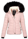 Navahoo Damen Winter Stepp Jacke gefüttert mit Teddyfell B355 Rosa Größe L - Gr. 40