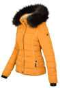 Navahoo Damen Winter Stepp Jacke gefüttert mit Teddyfell B355 Gelb Größe L - Gr. 40