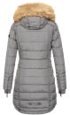 Navahoo Damen Winter Jacke Steppjacke warm gefüttert B374 Grau Größe L - Gr. 40